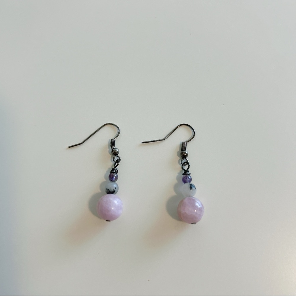 Pink Kunzite Earrings